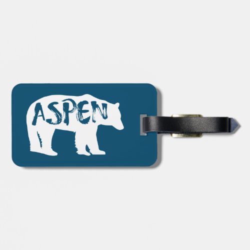 Aspen Colorado Bear Luggage Tag