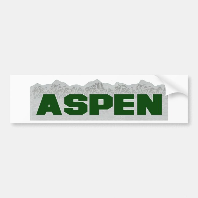 Aspen, Colorado Bumper Sticker (Front)
