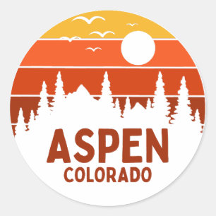Aspen, Colorado Classic Round Sticker