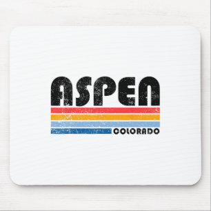 Aspen Colorado Co Mountain Skiing Vintage Aspen Sk Mouse Pad