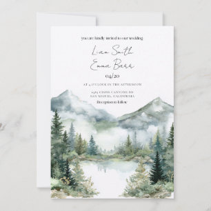 Aspen Colorado Destination Wedding Invitation