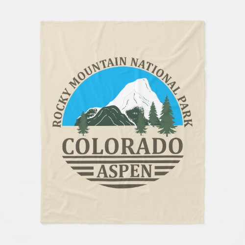 Aspen Colorado Fleece Blanket