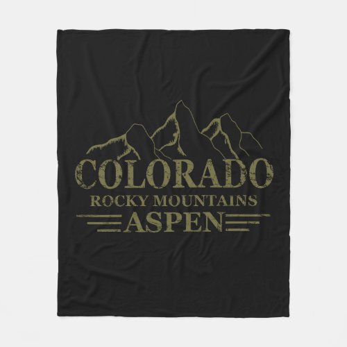 Aspen Colorado Fleece Blanket