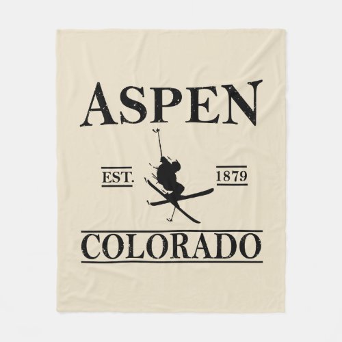 Aspen Colorado Fleece Blanket