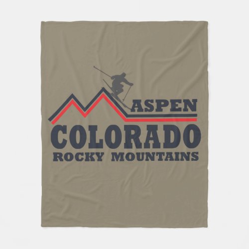Aspen Colorado Fleece Blanket