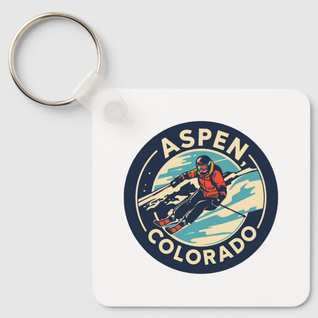 Aspen, Colorado Keychain (Front)