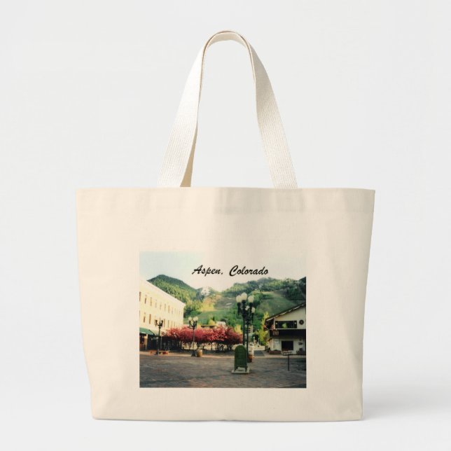Aspen, Colorado Large Tote Bag (Front)