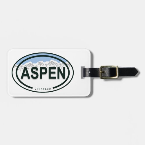 Aspen Colorado Mountain Tag Luggage Tag