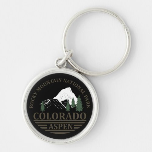 Aspen Colorado mountains Keychain