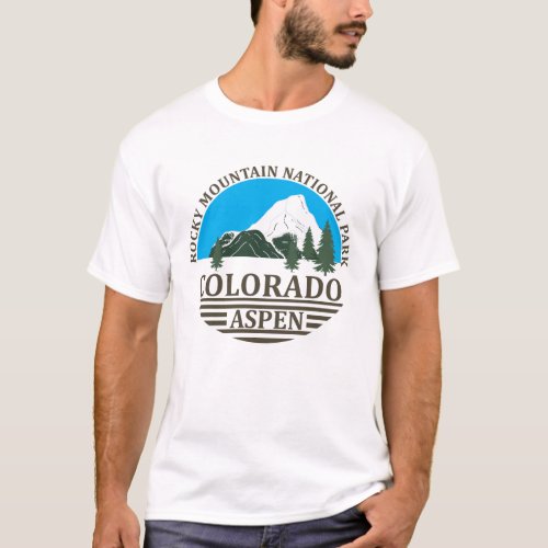 Aspen Colorado mountains T_Shirt