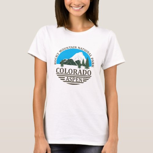 Aspen Colorado mountains T_Shirt