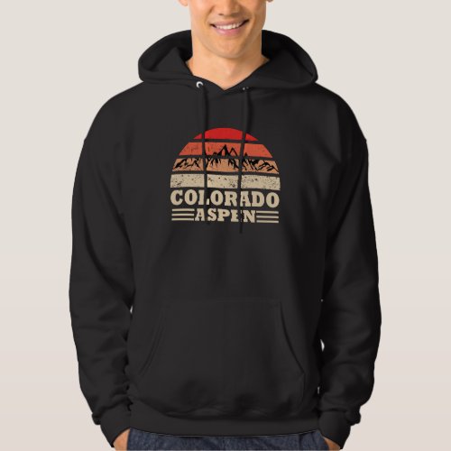 Aspen Colorado mountains vintage Hoodie