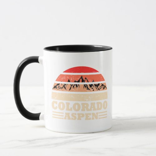 Aspen Colorado mountains vintage Mug