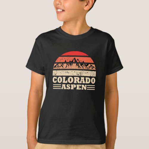 Aspen Colorado mountains vintage T_Shirt