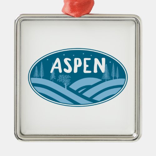 Aspen Colorado Outdoors Metal Ornament