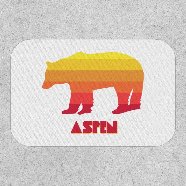Aspen Colorado Rainbow Bear Patch (Front)