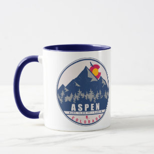 Aspen Colorado Retro Sunset Souvenirs 80s Mug