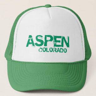 Aspen Colorado simple green hat