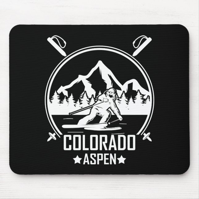 Aspen Colorado ski Mouse Pad (Front)