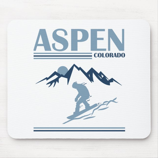 Aspen Colorado ski Mouse Pad (Front)