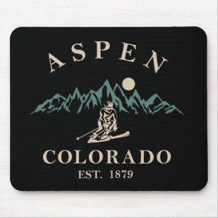 Aspen Colorado ski Mouse Pad