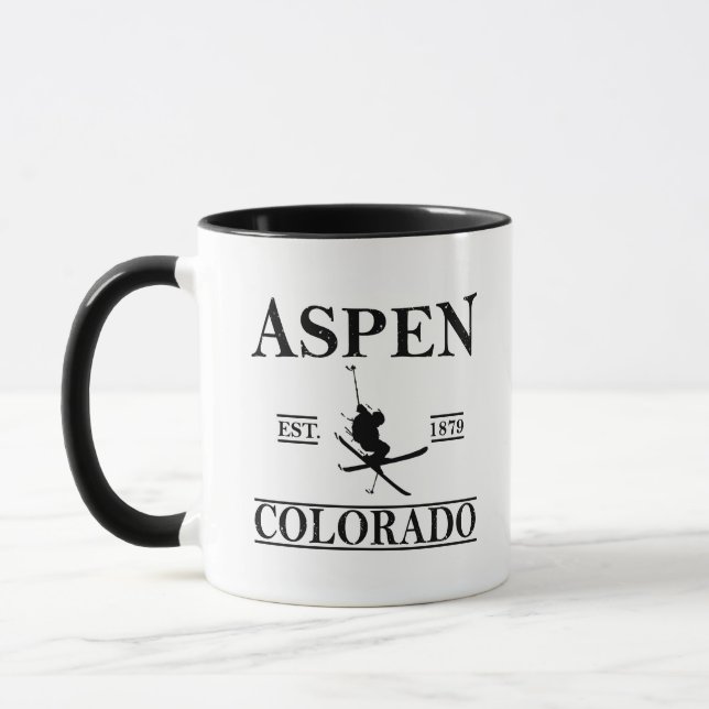 Aspen Colorado ski Mug (Left)