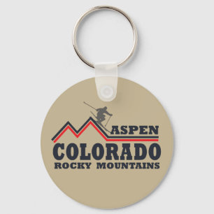 Aspen Colorado ski resort Keychain