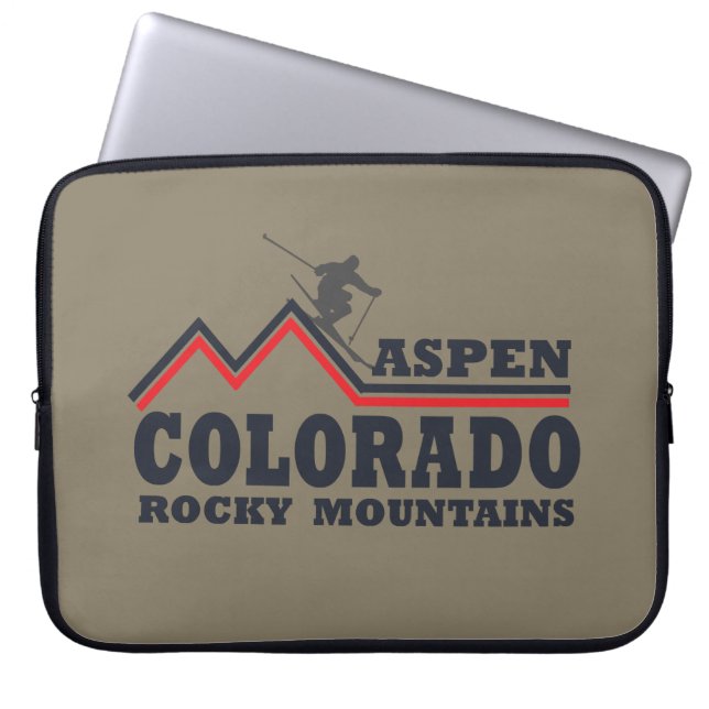 Aspen Colorado ski resort Laptop Sleeve (Front)