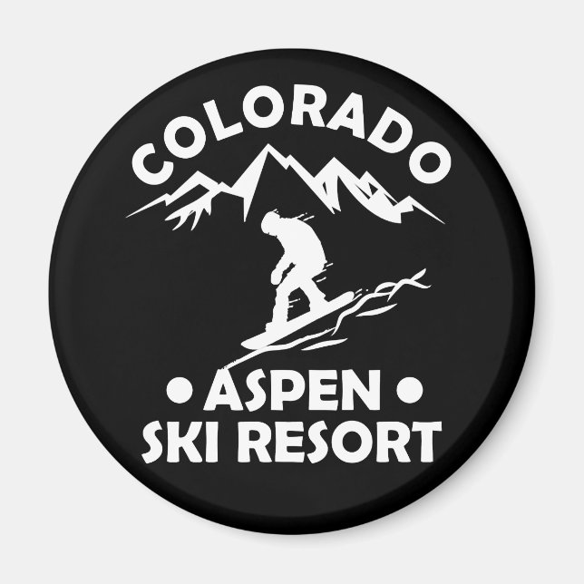 Aspen Colorado ski resort Magnet (Front)