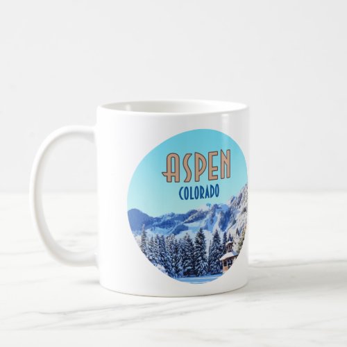 Aspen Colorado Ski Resort Mountains Coffee Mug