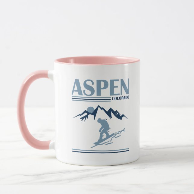 Aspen Colorado ski resort Mug (Left)