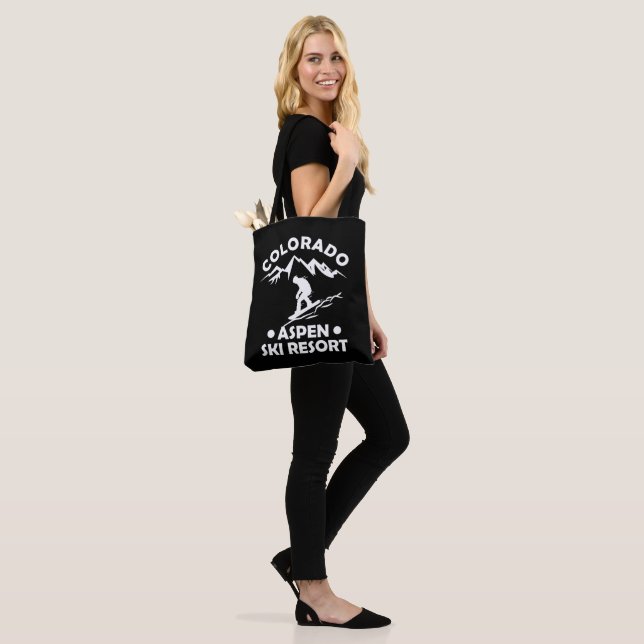 Aspen Colorado ski resort Tote Bag (On Model)