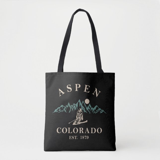 Aspen Colorado ski Tote Bag (Front)