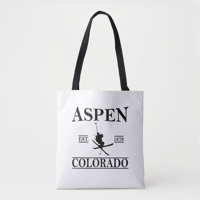 Aspen Colorado ski Tote Bag (Front)