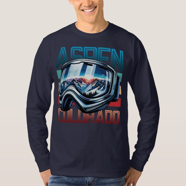 Aspen Colorado Skibridge T-Shirt (Front)
