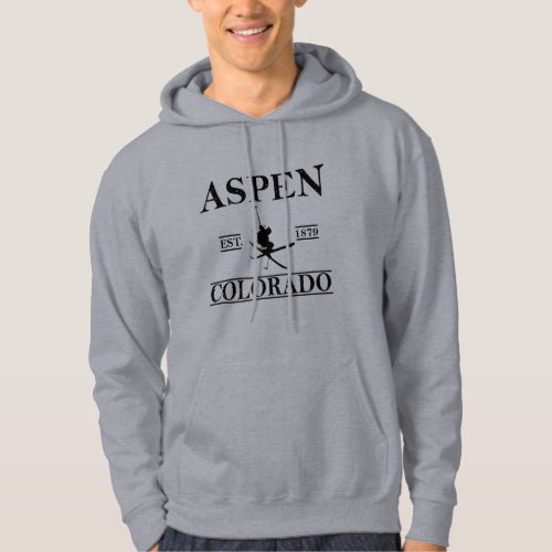 Aspen Colorado Skier Hoodie