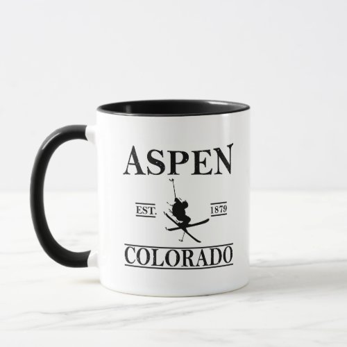 Aspen Colorado Skier Mug