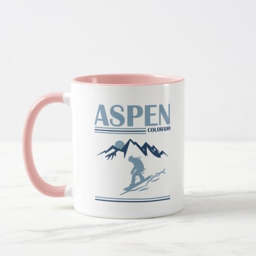 Aspen Colorado Skier Mug