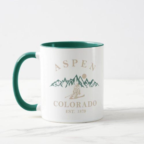 Aspen Colorado Skier Mug