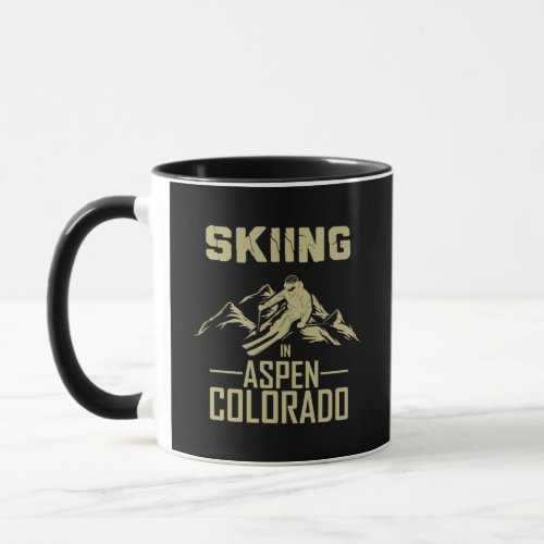 Aspen Colorado Skier Mug