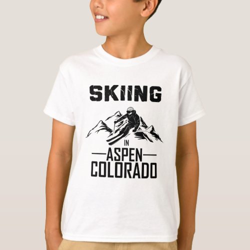 Aspen Colorado skier T_Shirt