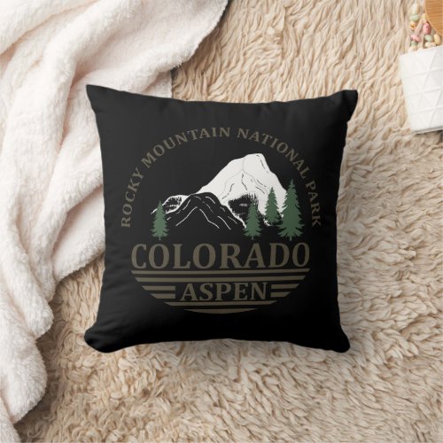 Aspen Colorado Throw Pillow