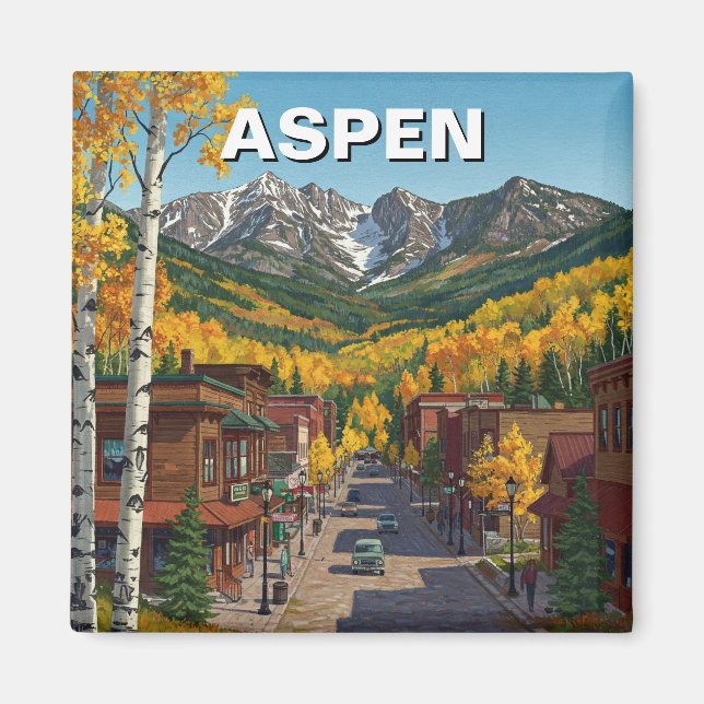 Aspen Colorado Travel Magnet (Front)