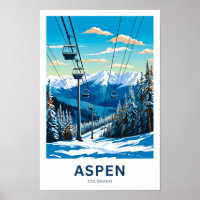Aspen Colorado Travel Print
