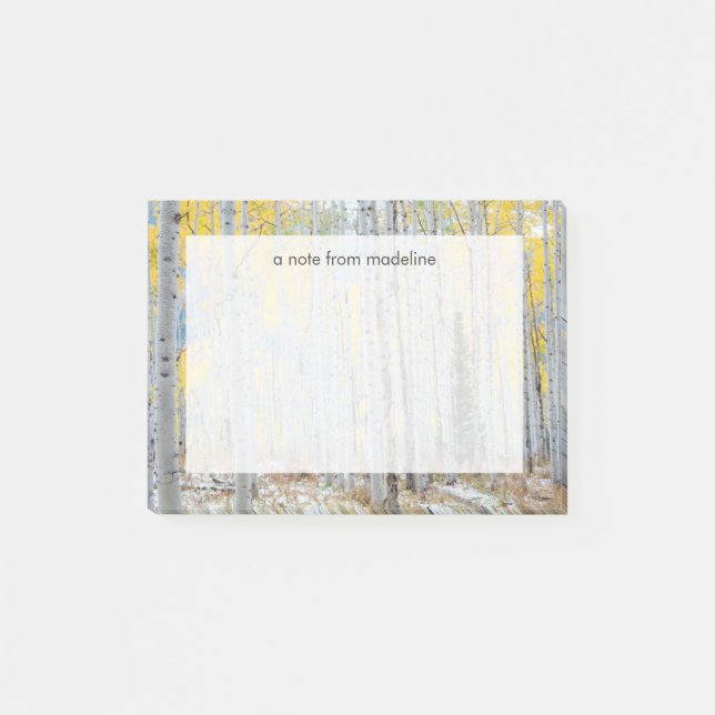 Aspen Forest In The Fall Post-it Notes (Front)