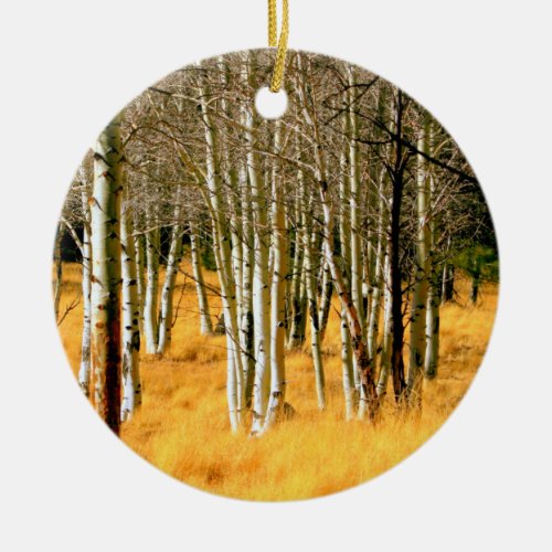 aspen forest ornament