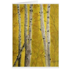 ASPEN FOREST WATERCOLOR