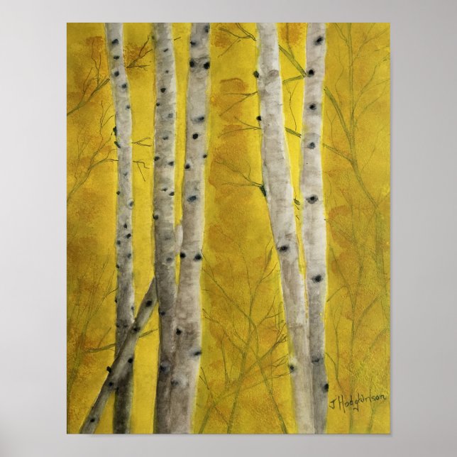 ASPEN FOREST WATERCOLOR POSTER (Front)