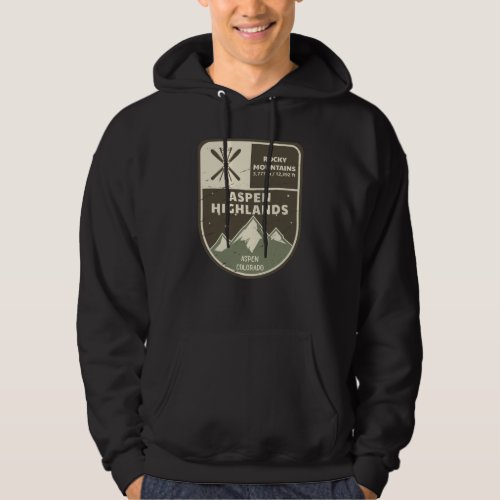 Aspen Highlands Aspen Rocky Mountains Colorado Hoodie