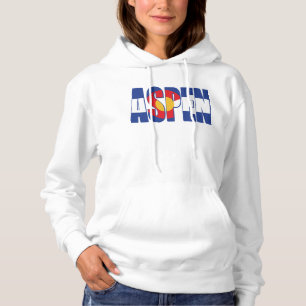 Aspen in the Colorado Flag Hoodie